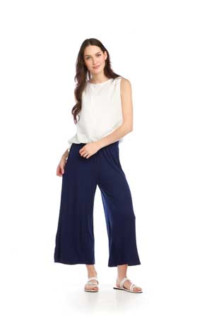 PP-16839 - BAMBOO KNIT CULOTTE PANTS - Colors: BLACK, NAVY, MOCHA - Available Sizes:XS-XXL - Catalog Page:72 